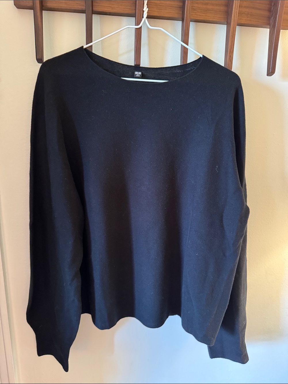 Uniqlo Black Long Sleeve Crewneck Top
